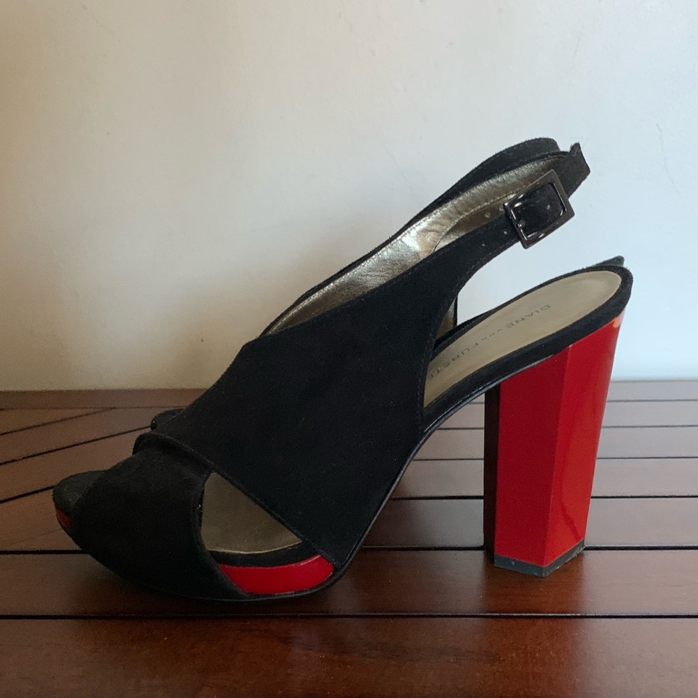 Diane Von Furstenberg slingback shoes sz 7.5